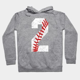 Vintage #2 Baseball Laces Baseball Mom Jersey Love Baseball 2nd Birthday T-shirt Hoodie